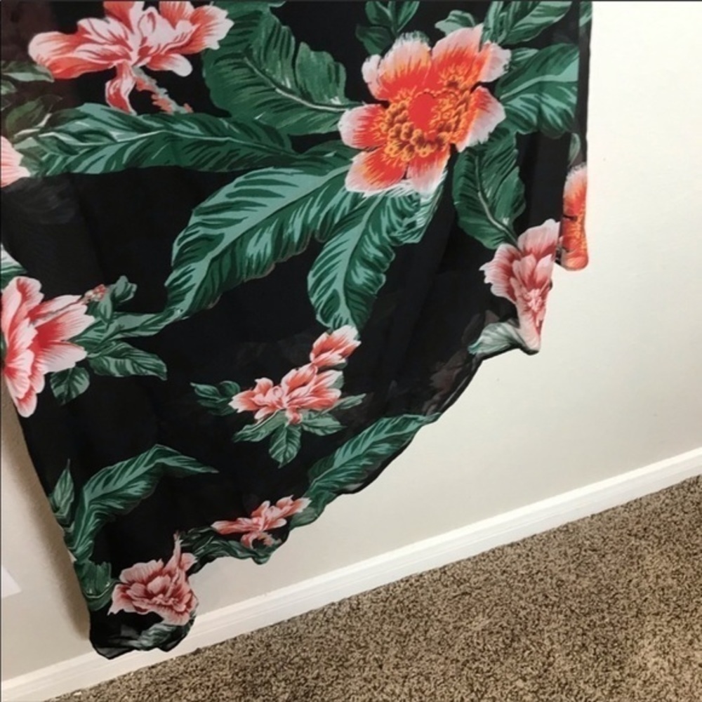 Roz & Ali asymmetrical Floral one shoulder dress 6 - Picture 5 of 8